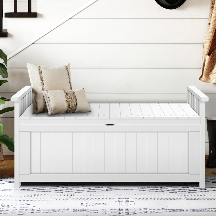 ALFORDSON 160L Outdoor Storage Bench Garden Patio Furniture L (White)