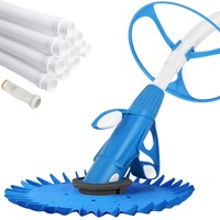 10M ALFORDSON Swimming Pool Cleaner Automatic Vacuum Floor Climb Wall Hose (Light Blue)