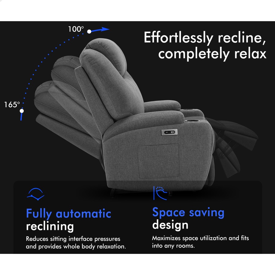 ALFORDSON Recliner Chair Electric Lift Heated Massage Armchair Lounge Sofa