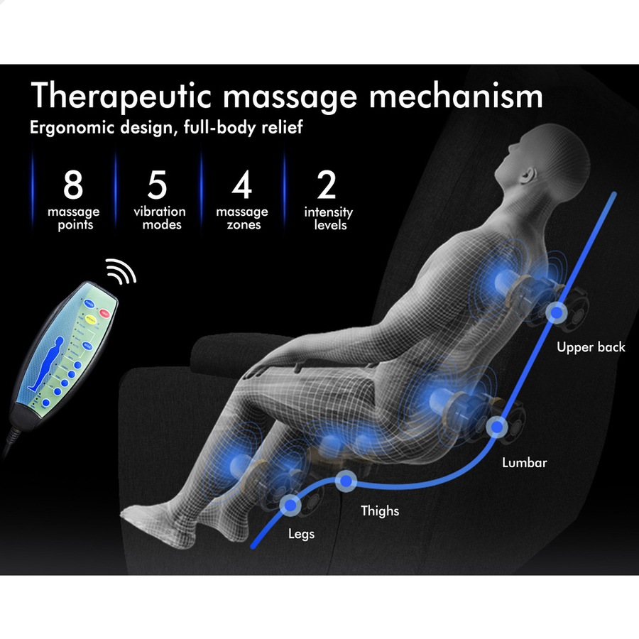 ALFORDSON Recliner Chair Electric Lift Heated Massage Armchair Lounge Sofa