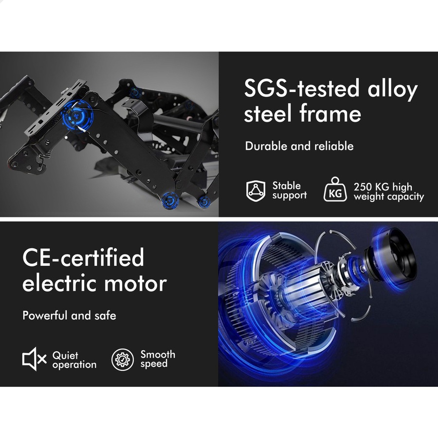 ALFORDSON Recliner Chair Electric Lift Heated Massage Armchair Lounge Sofa