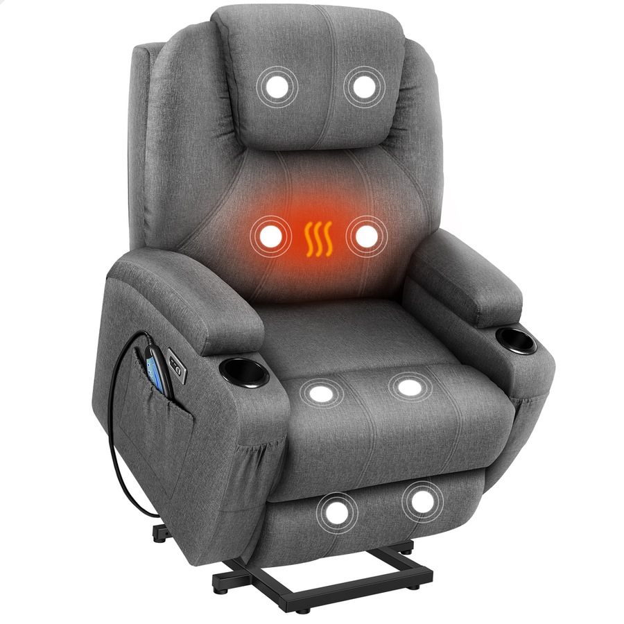 ALFORDSON Recliner Chair Electric Lift Heated Massage Armchair Lounge Sofa