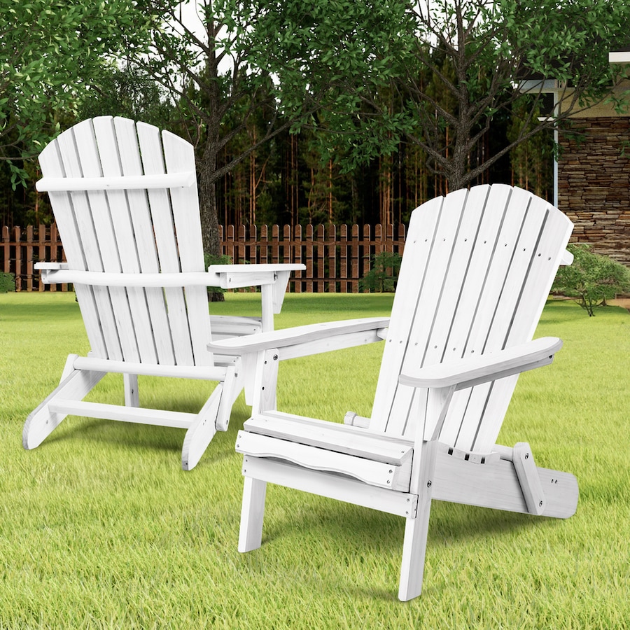 ALFORDSON Set of 2 Adirondack Chairs Wooden Furniture
