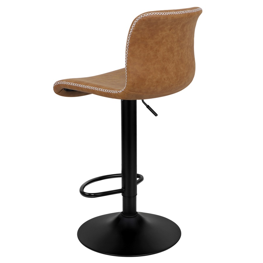 2x ALFORDSON Bar Stools Vintage Leather Brown