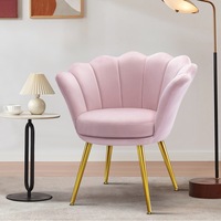ALFORDSON Armchair Velvet Pink Upholstered