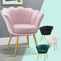 ALFORDSON Armchair Velvet Accent Lounge Chair Sofa Couch Fabric Seat