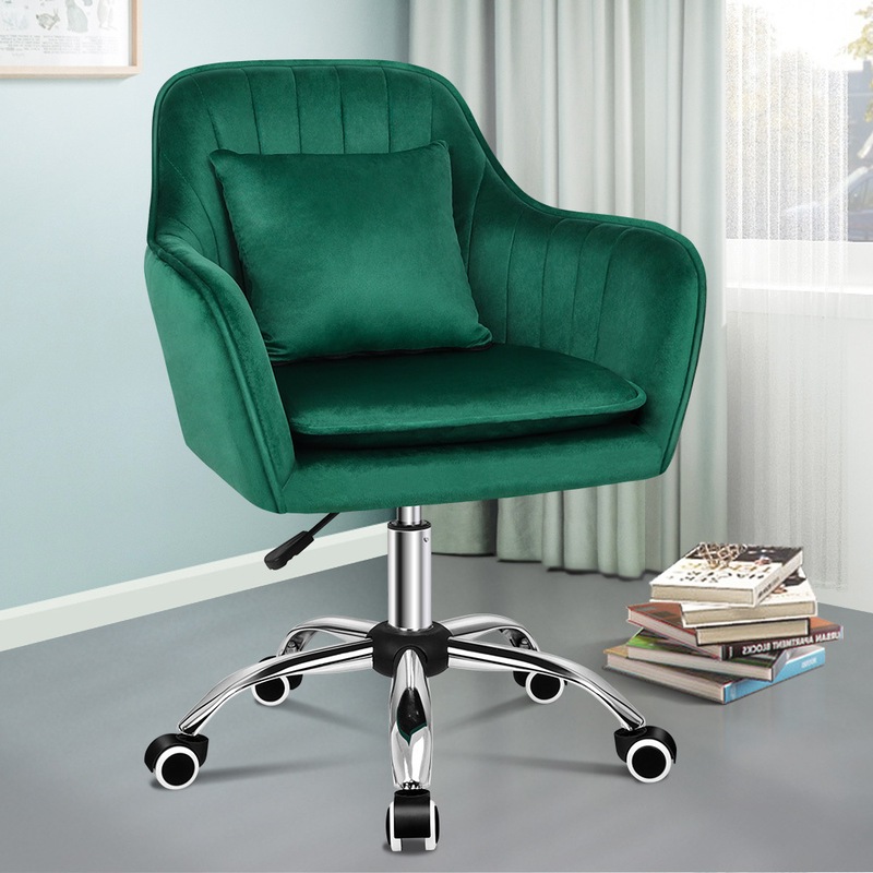 Buy ALFORDSON Velvet Office Chair Computer Desk Chairs Swivel Armchair