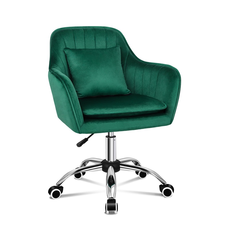 Buy ALFORDSON Velvet Office Chair Orla Green MyDeal