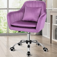 ALFORDSON Velvet Office Chair Orla Purple