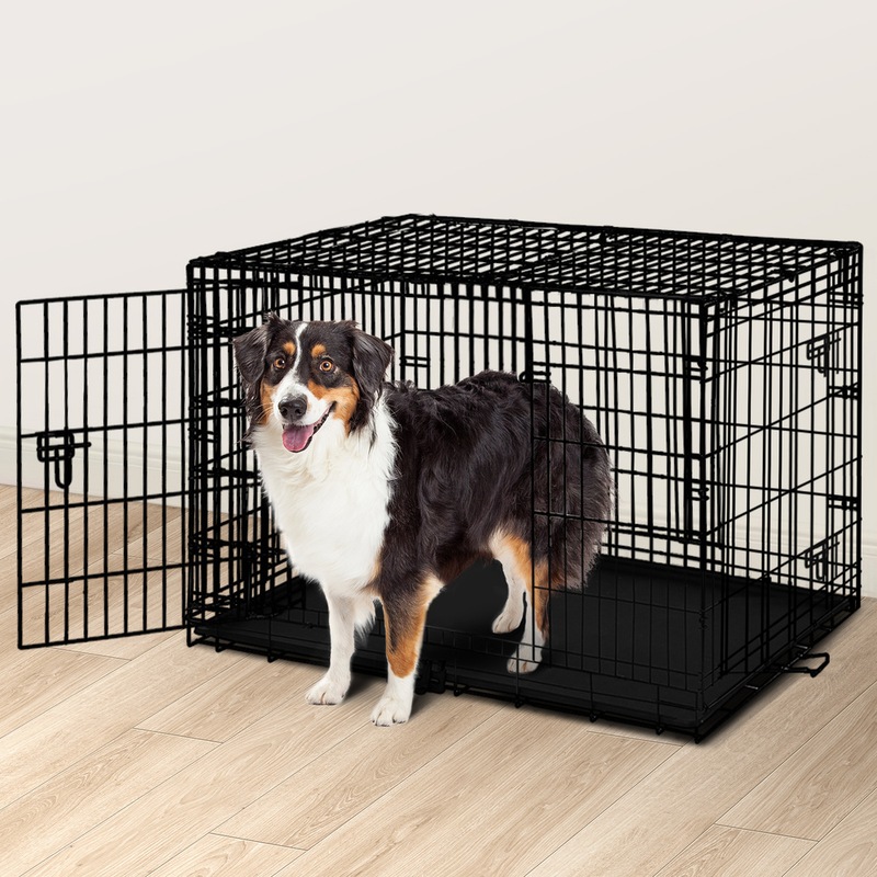 Buy BEASTIE Dog Cage Pet Crate Kennel Cat Foldable Metal Playpen 30