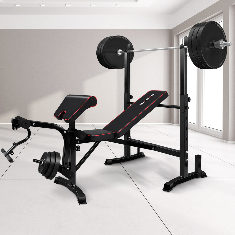 BLACK LORD 10-IN-1 Weight Bench Multi-station with Preacher Curl Bar Australia