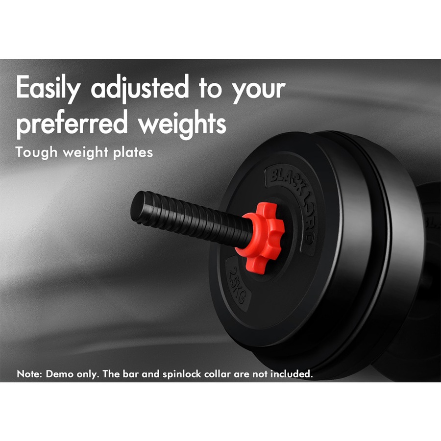 BLACK LORD 10kg Weight Plate Set Barbell Dumbbell Weight Lift Bench Squat Rack