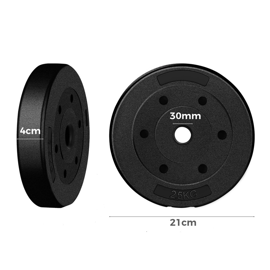 20kg BLACK LORD Weight Plate Set Dumbbell Barbell Weight Lift