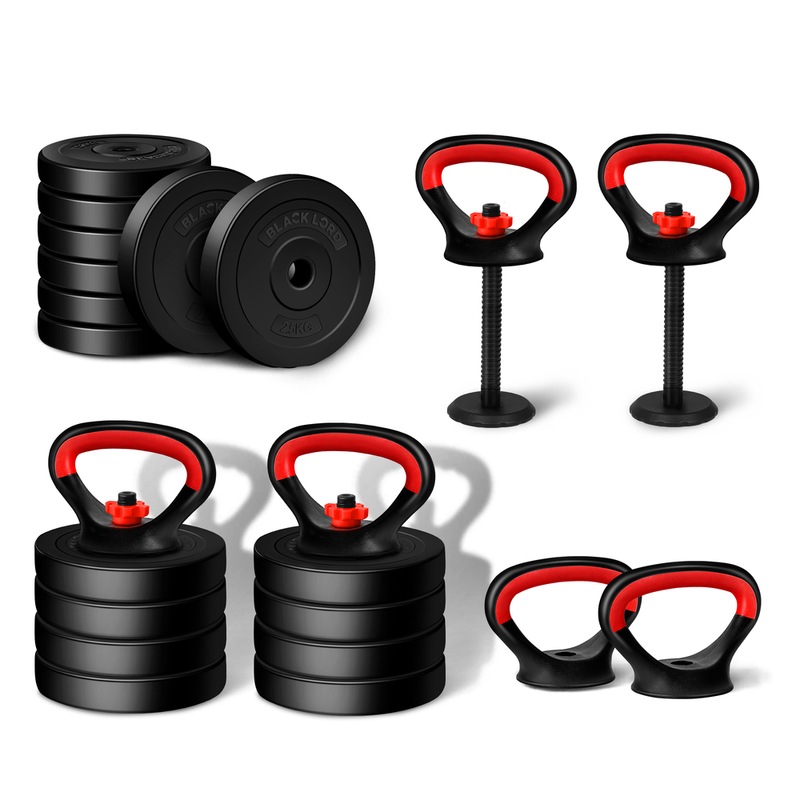 BLACK LORD Adjustable Kettlebell Handles for Weight Lifting Plates Push