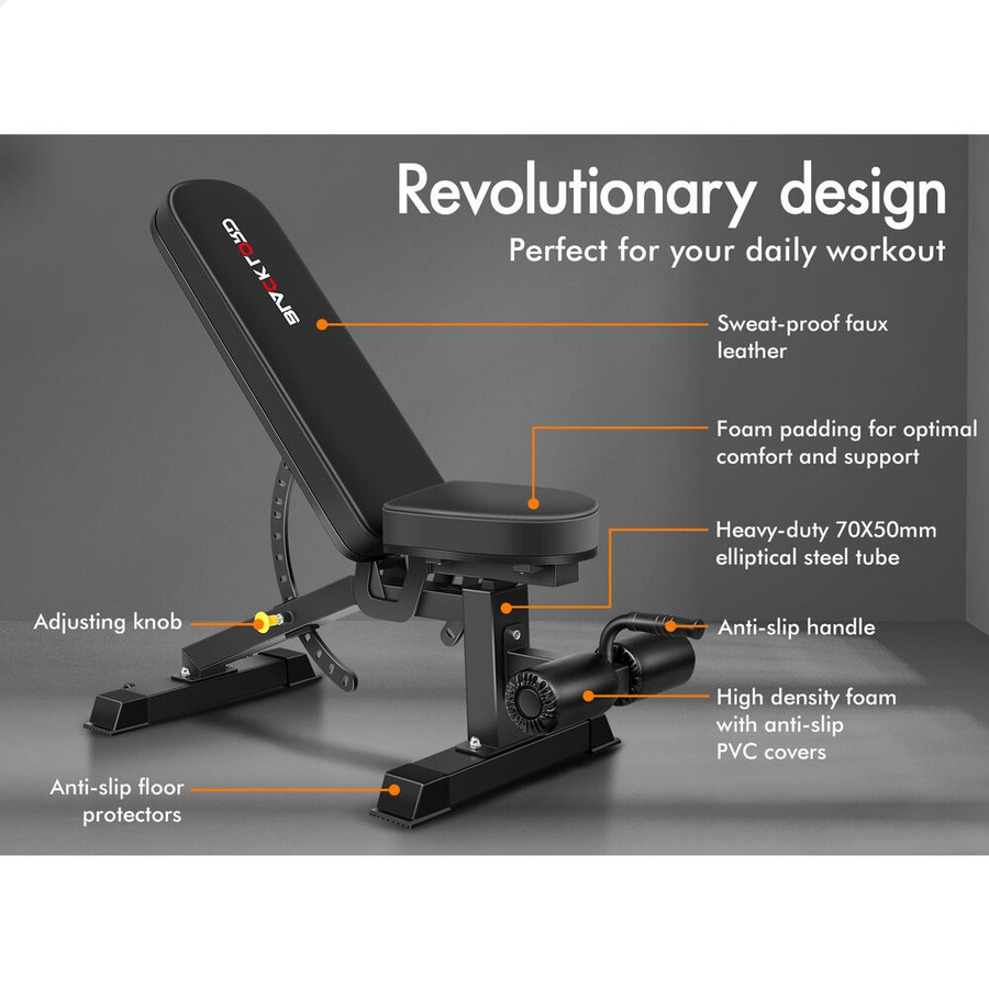 BLACK LORD Weight Bench Commercial FID Bench