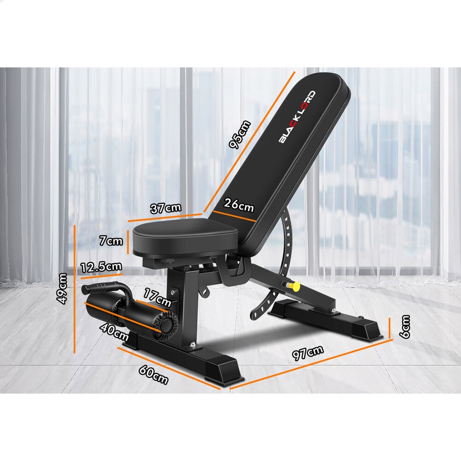 BLACK LORD Weight Bench Commercial FID Bench