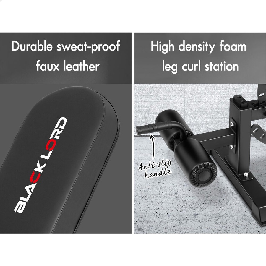 BLACK LORD Weight Bench Commercial FID Bench