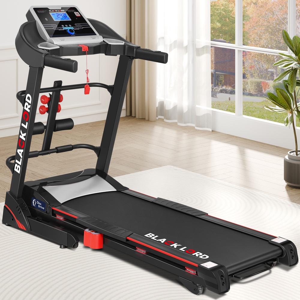 BLACK LORD Electric Treadmill Auto Incline Foldable Run Machine V620 PLUS 450MM BELT