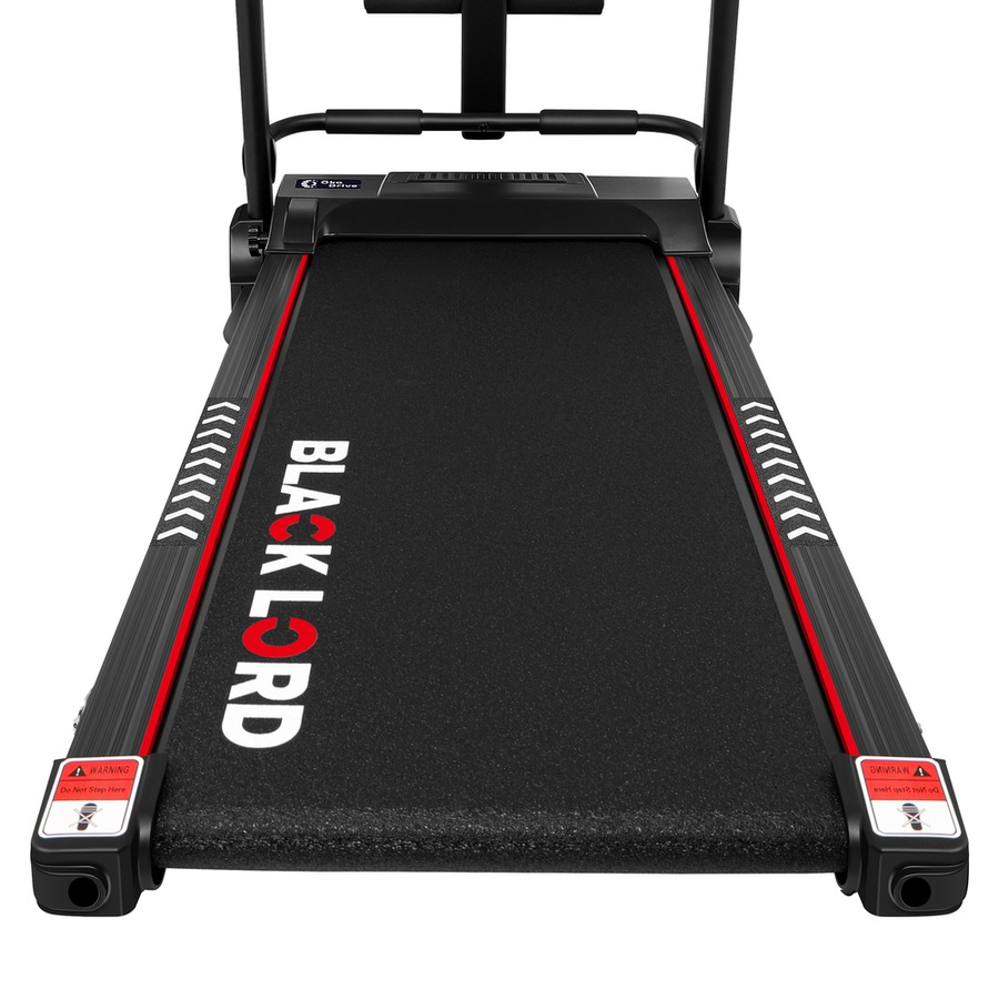 BLACK LORD Electric Treadmill Incline Run Machine Foldable BX220 400MM BELT 18KM/H SPEED