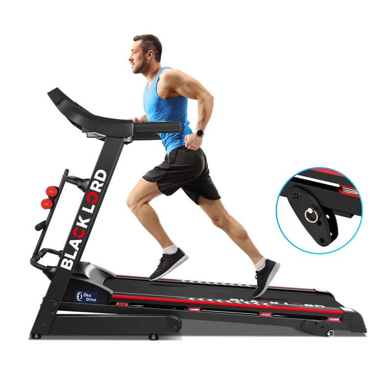 Buy BLACK LORD Electric Treadmill Incline Run Machine Foldable LM300