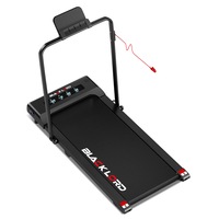BLACK LORD Treadmill 40cm Belt Electric Walking Pad Folding Under Desk Home Gym Black w/ Smart Watch