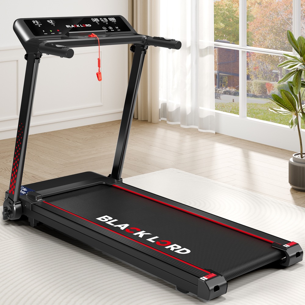 BLACK LORD Treadmill Electric Home Gym Exercise Foldable Run Machine Australia