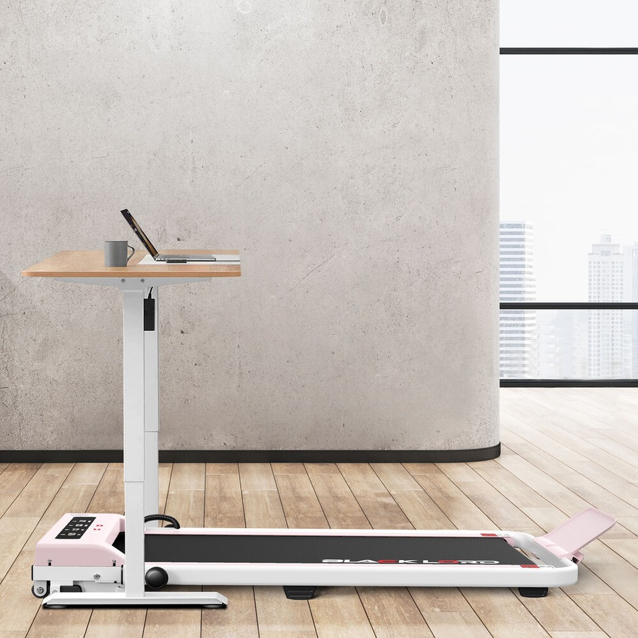 BLACK LORD Treadmill Walking Pad 380mm Foldable Electric Under Desk Pink
