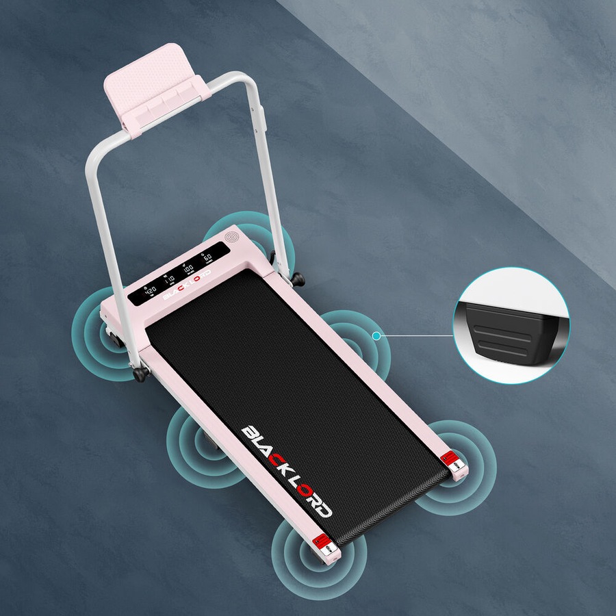 BLACK LORD Treadmill Walking Pad 380mm Foldable Electric Under Desk Pink