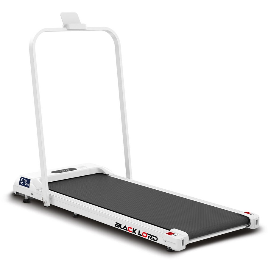 2.4HP BLACK LORD Electric Treadmill Walking Pad Under Desk Fitness Remote Control Foldable (White)