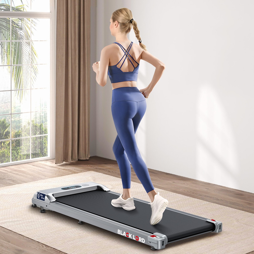 BLACK LORD Treadmill Electric Walking Pad Home Office Gym Fitness Remote Control Australia