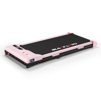 BLACK LORD Treadmill Electric Walking Pad Incline 390mm Pink w/ Smart Watch