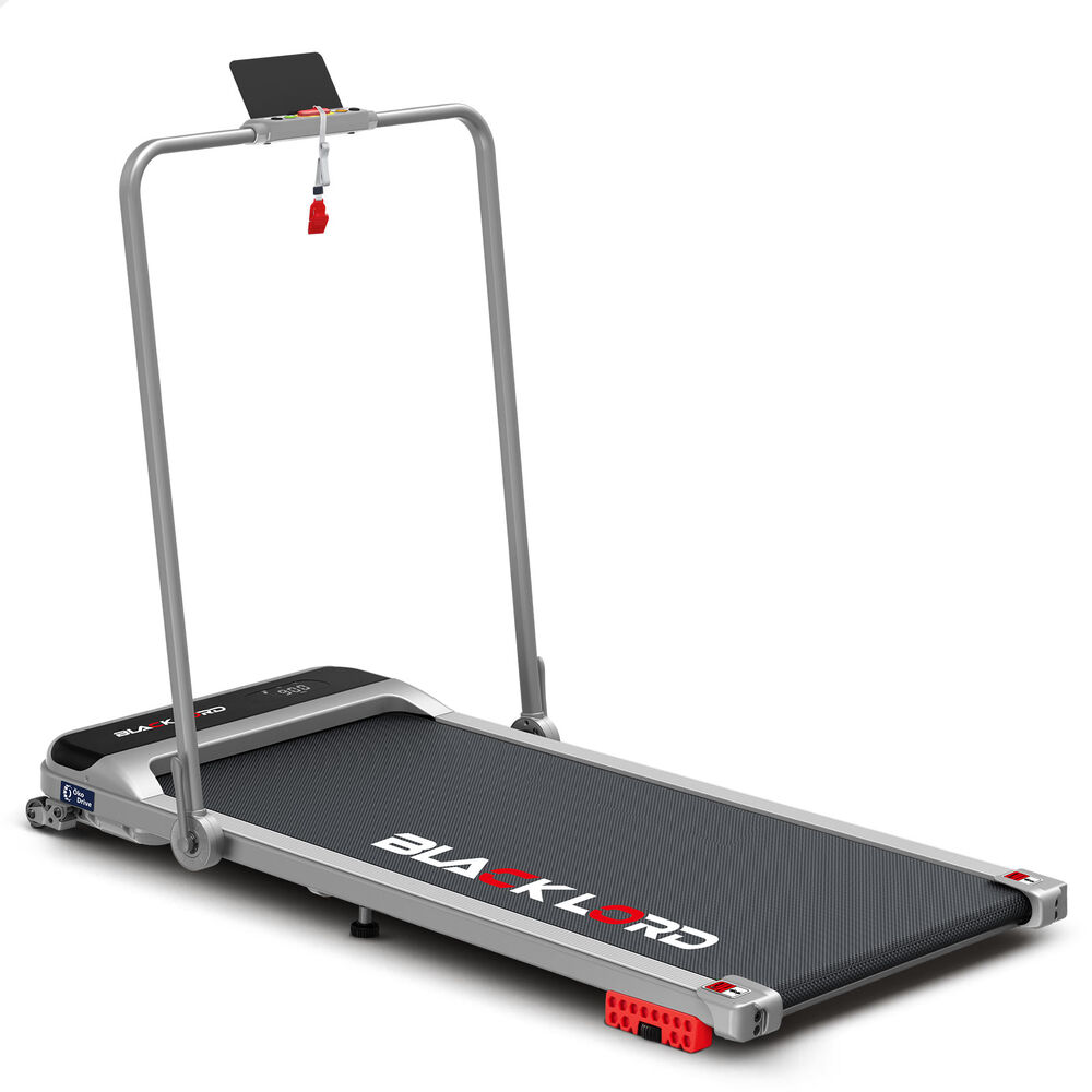 BLACK LORD Treadmill Electric Walking Pad Incline Foldable Silver Australia
