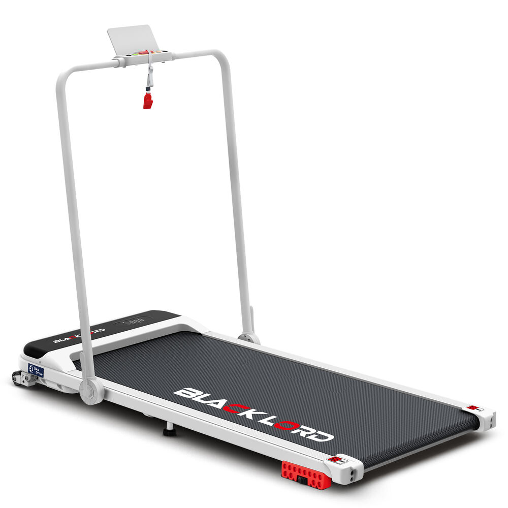 BLACK LORD Treadmill Electric Walking Pad Incline Foldable White Australia