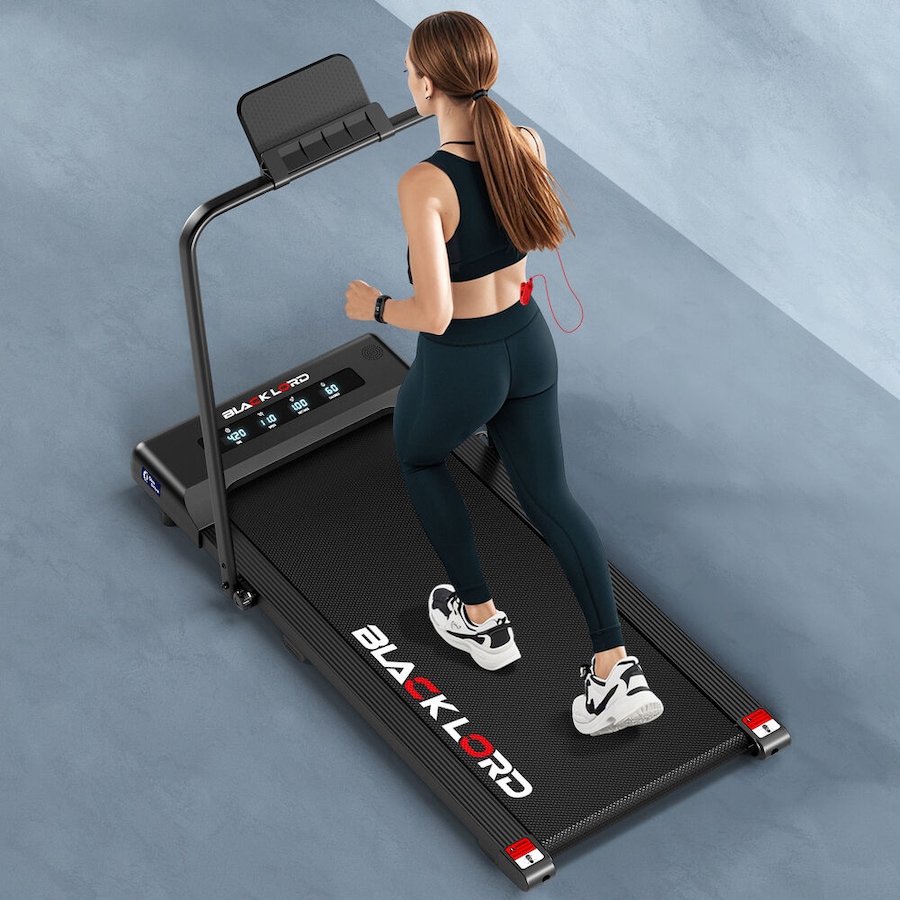 40cm Belt BLACK LORD Treadmill Electric Walking Pad Under Desk Foldable Black