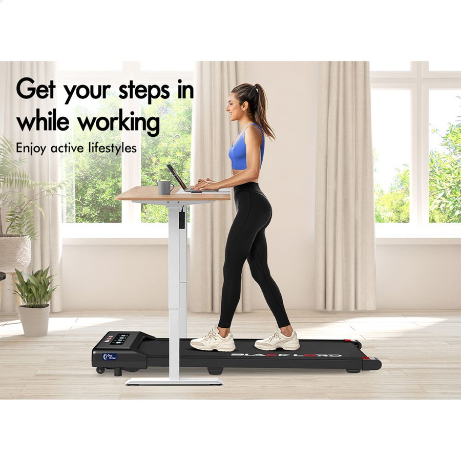 40cm Belt BLACK LORD Treadmill Electric Walking Pad Under Desk Home Gym Black