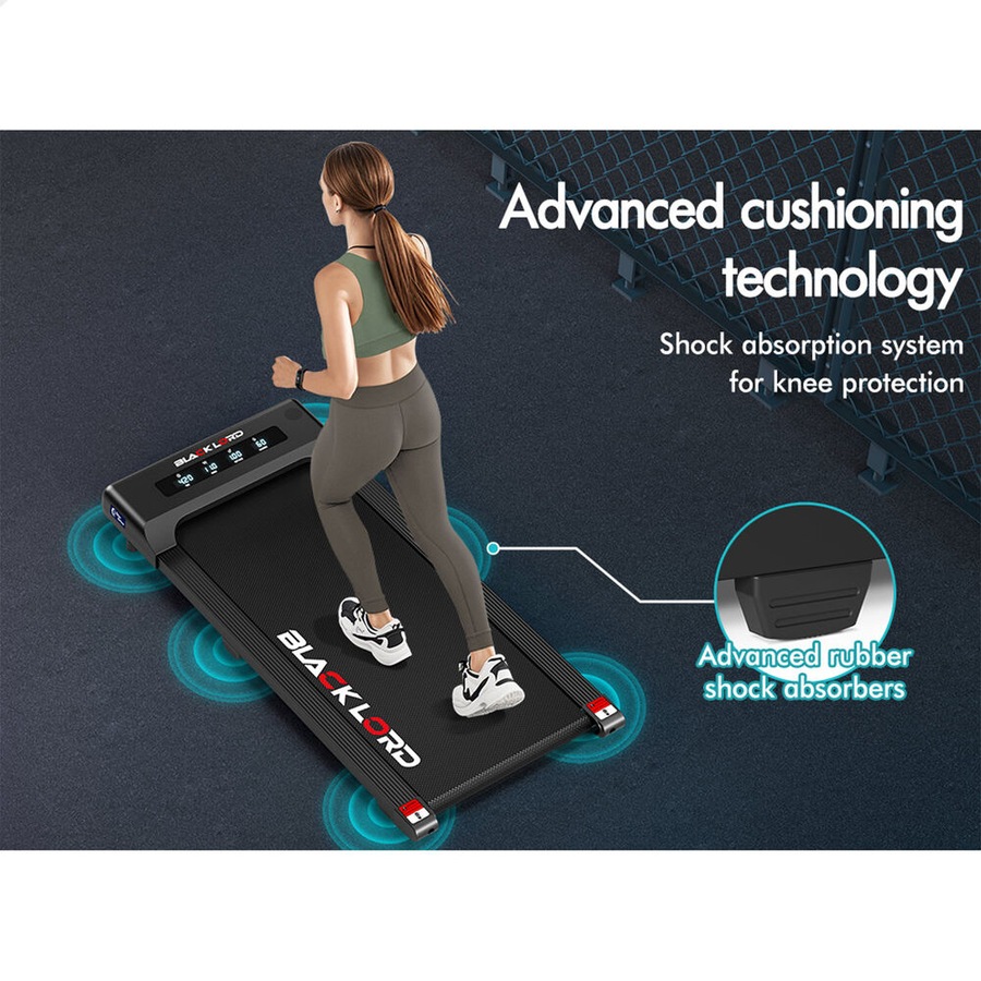 40cm Belt BLACK LORD Treadmill Electric Walking Pad Under Desk Home Gym Black