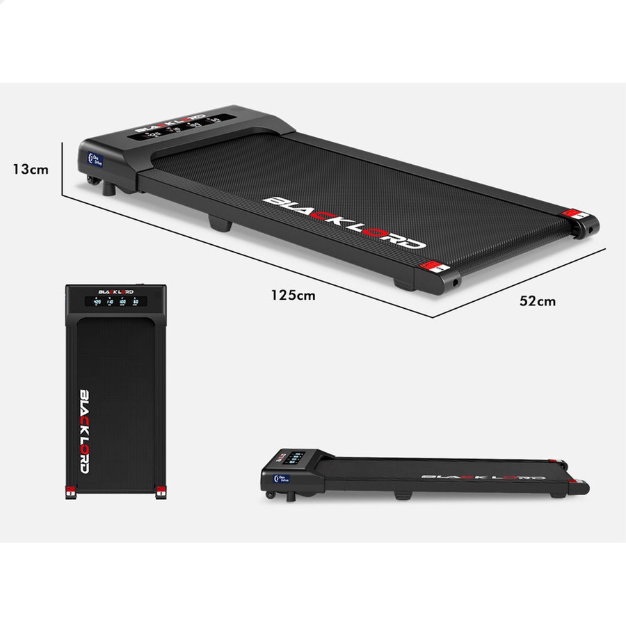 40cm Belt BLACK LORD Treadmill Electric Walking Pad Under Desk Home Gym Black