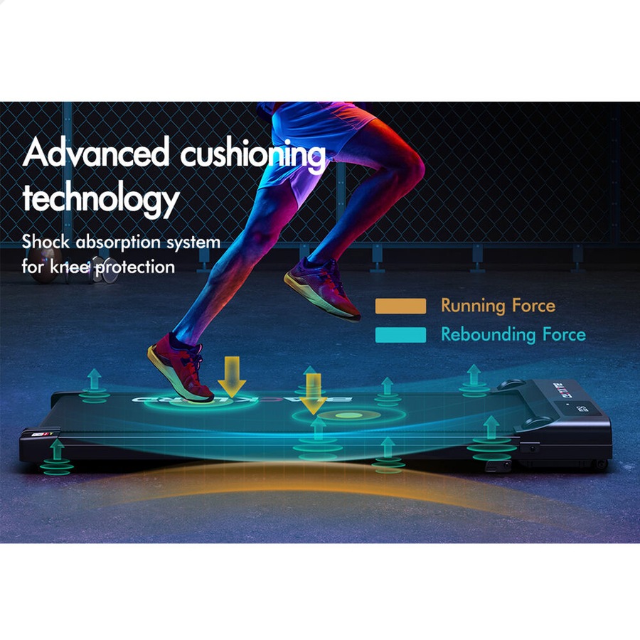 BLACK LORD Treadmill Electric Walking Pad Under Desk Home Gym Incline Black