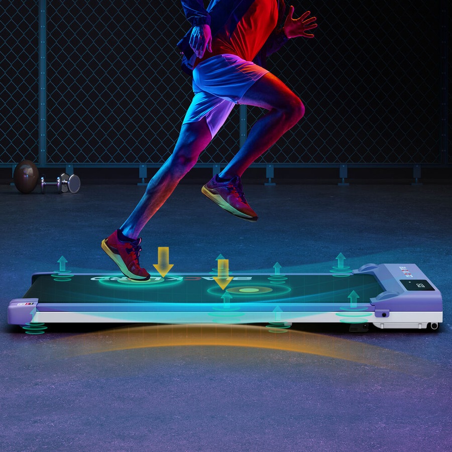 BLACK LORD Treadmill Walking Pad Incline Purple