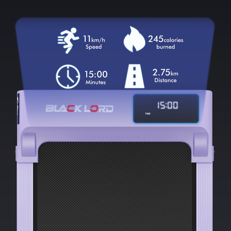 BLACK LORD Treadmill Walking Pad Incline Purple