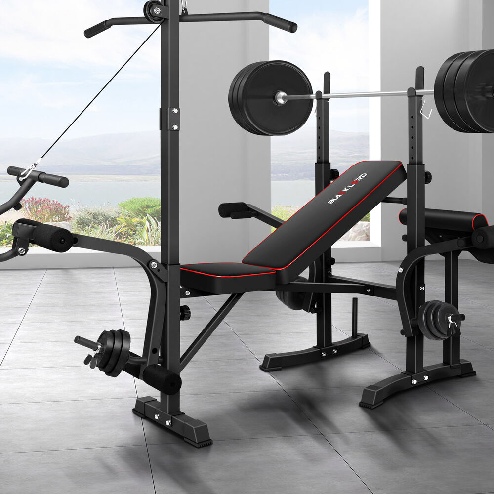 BLACK LORD Weight Bench 14in1 Press Multi-Station Fitness Home Gym Equipment Australia