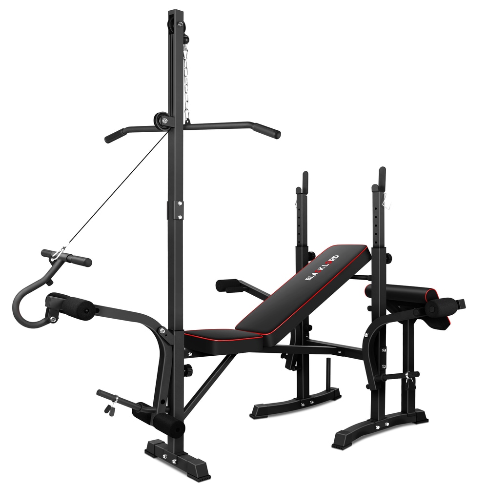 BLACK LORD Weight Bench Fitness Multi-Station Home Gym Equipment Australia