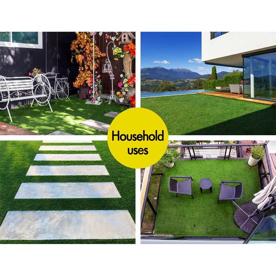 2mx5m OTANIC Artificial Grass 35mm 10sqm Synthetic Turf Gloss Fake Lawn