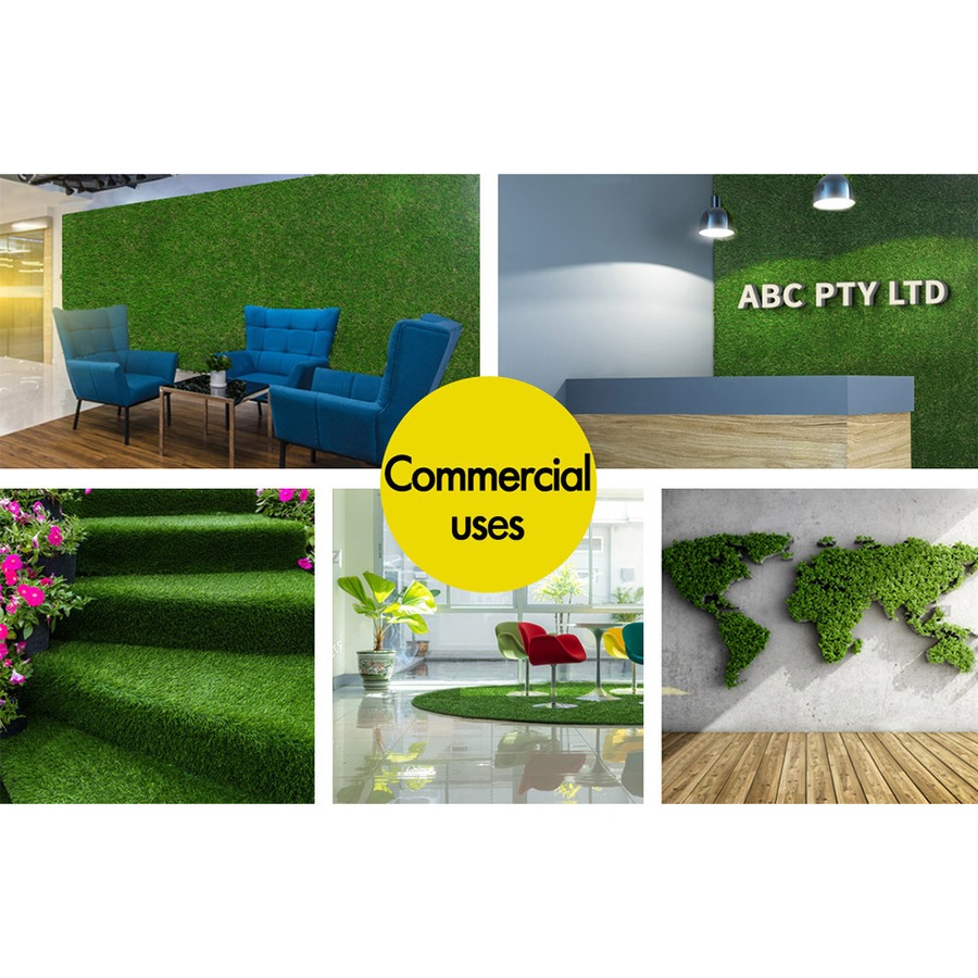 2mx5m OTANIC Artificial Grass 35mm 10sqm Synthetic Turf Gloss Fake Lawn