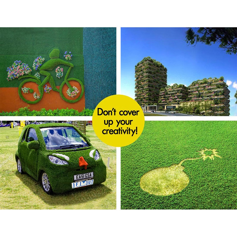 2mx5m OTANIC Artificial Grass 35mm 10sqm Synthetic Turf Gloss Fake Lawn