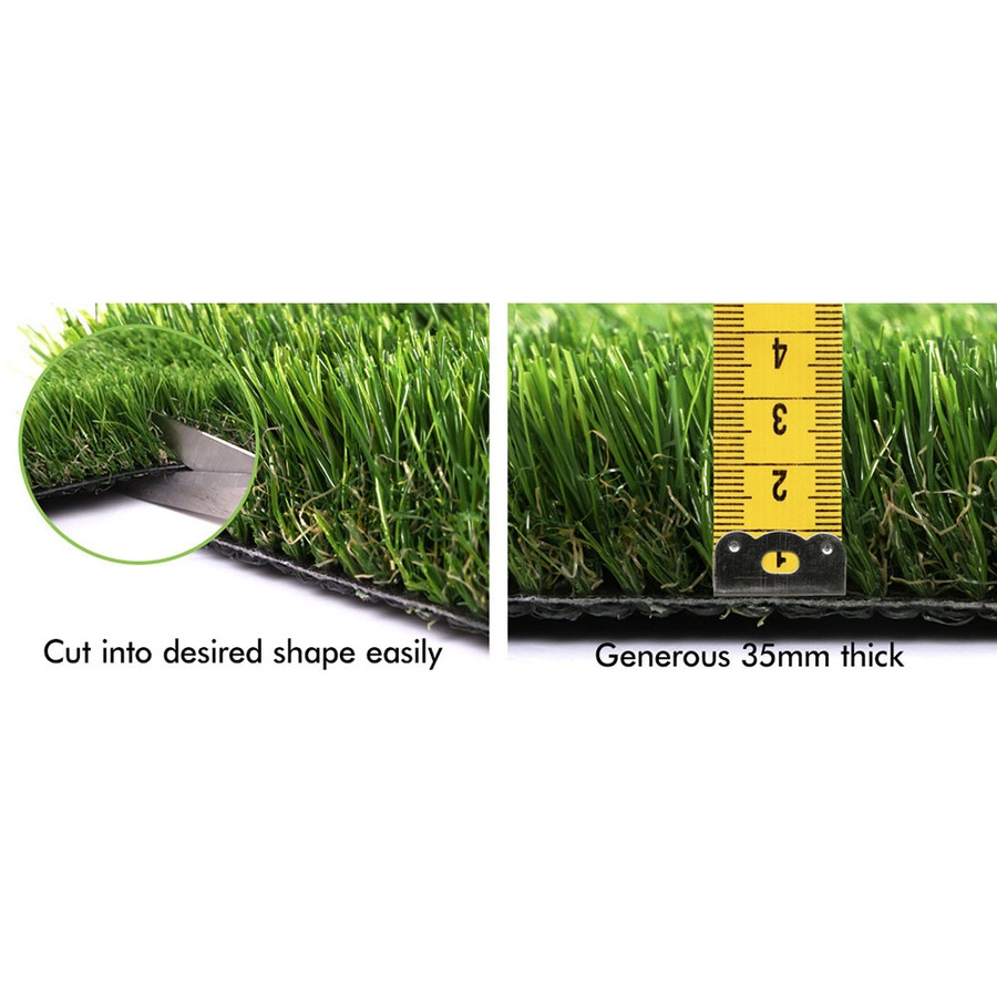 2mx5m OTANIC Artificial Grass 35mm 10sqm Synthetic Turf Gloss Fake Lawn