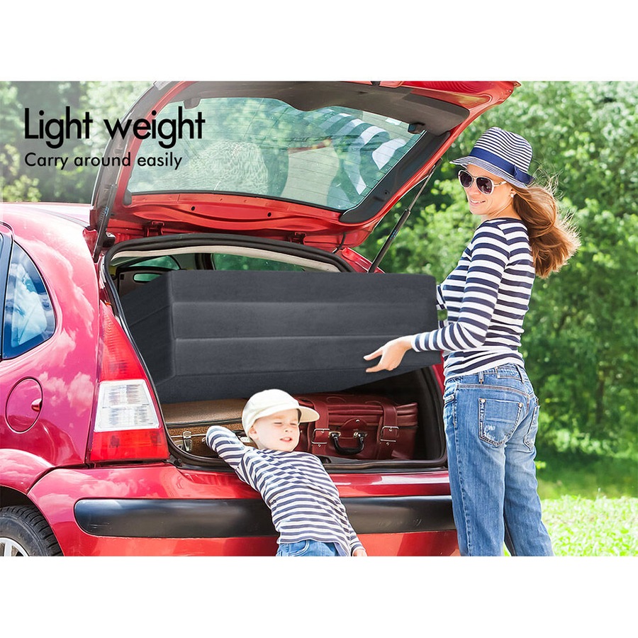 STARRY EUCALYPT Folding Mattress Foldable Sofa Lounge Foam Chair Portable Double