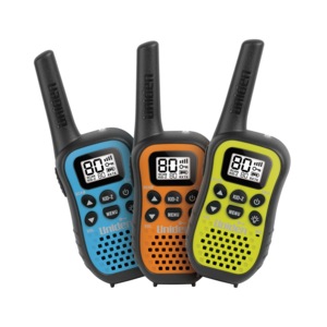 Uniden UH45-3 - UHF CB Handheld Radio (Walkie-Talkie) with Kid Zone โ Triple Colour Pack