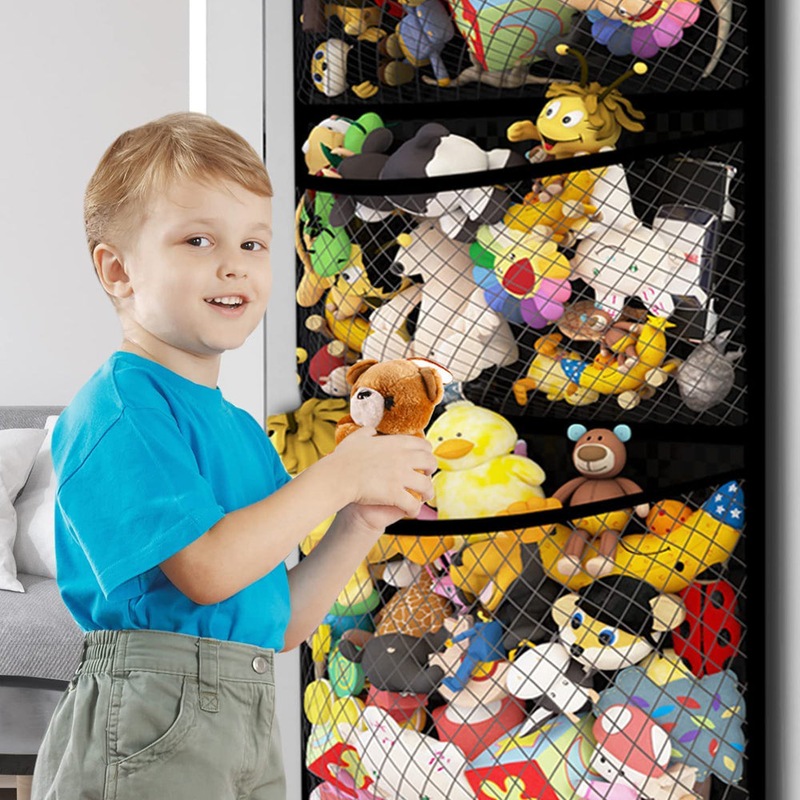 Buy 4 Layer Hanging Plush Dolls and Toy Mesh Bag Organizer MyDeal