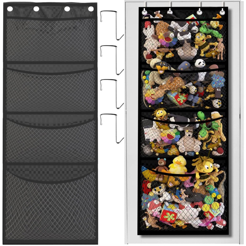 Buy 4 Layer Hanging Plush Dolls and Toy Mesh Bag Organizer MyDeal